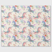 突き出た馬 ラッピングペーパー (フラット)