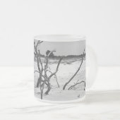 突き出る フロストグラスマグカップ (正面右)