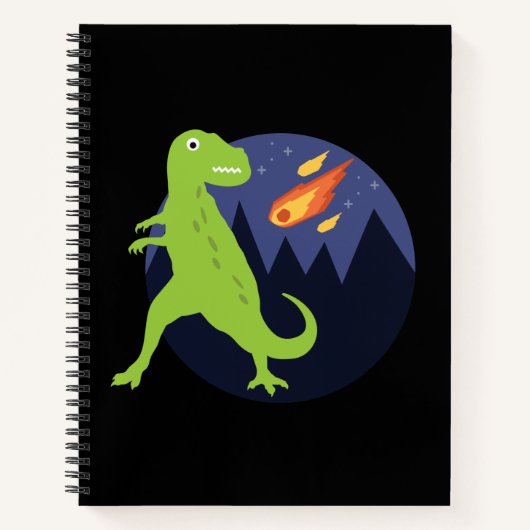 突き刺さった隕石 ノートブック (正面)