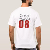 突き棒のカスタム Tシャツ (裏面)