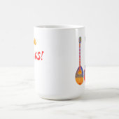 突き棒… ZOUKS!! カラフルなbouzoukis! コーヒーマグカップ (中央)