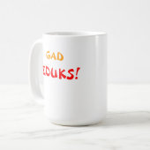 突き棒… ZOUKS!! カラフルなbouzoukis! コーヒーマグカップ (正面左)