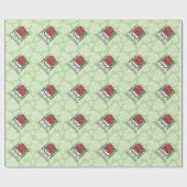 突き鉢ハワイ生魚サラダ箸区 ラッピングペーパー (フラット)