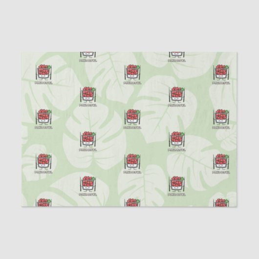 突き鉢ハワイ生魚サラダ箸区 薄葉紙 (正面)