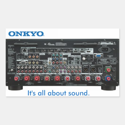 突っ込め!(C'mon, son!) TX-NR3030 長方形シール (正面)