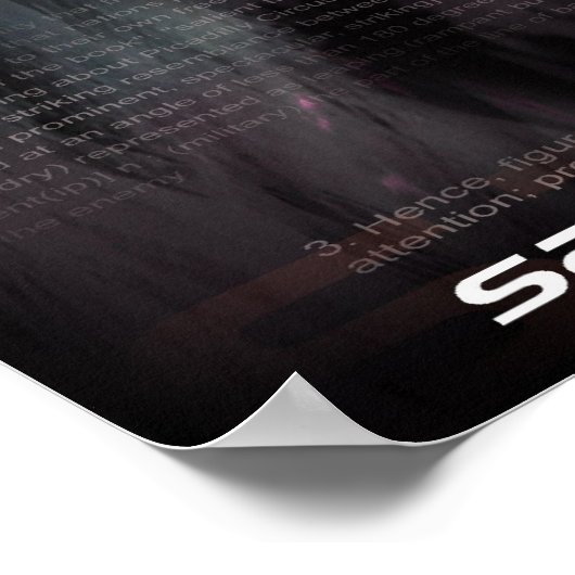 突出した ポスター (角)