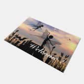 突堤のかわいい妖精の踊り ドアマット (アングル)