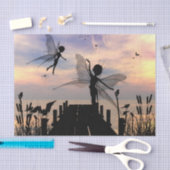 突堤のかわいい妖精の踊り 薄葉紙 (クラフト)