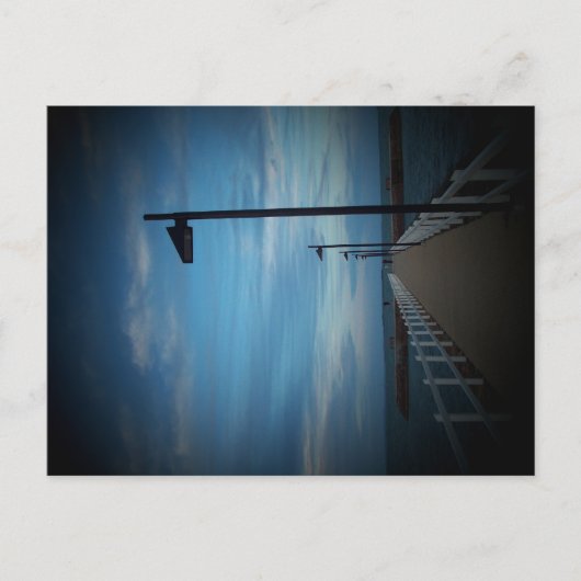 突堤の郵便はがき ポストカード (正面)