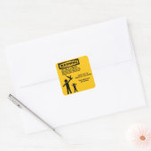 突撃兵器警告の スクエアシール (封筒)