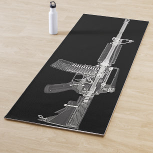 突撃銃AR15のAR-15火器銃の実質のX線 ヨガマット