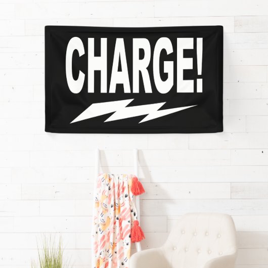 突撃！稲妻ボルやる気を起こさせるト 横断幕 (インサイチュ)