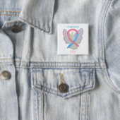 突然の乳児死(SIDS)認識度エンジェルピン 缶バッジ (インサイチュ)