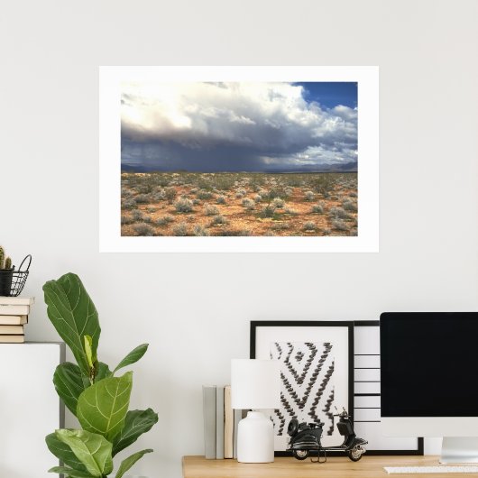 突然の土砂降り ポスター (ホームオフィス)