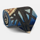 突然の雨,広重突然の雨，広重 ネクタイ (ロール)