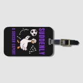 突然サッカーの専門家に ラゲッジタグ (正面横)