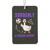 突然サッカー通に カーエアーフレッシュナー (裏面)