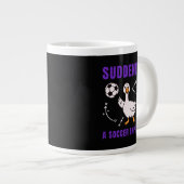 突然サッカー通に ジャンボコーヒーマグカップ (正面右)