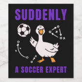 突然サッカー通に ワインラベル (シングルラベル)