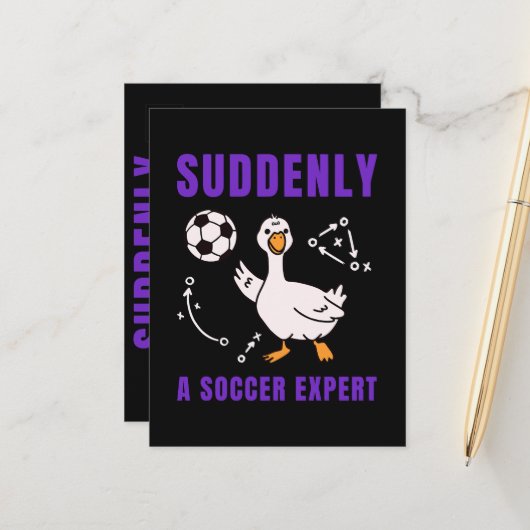 突然サッカー通 案内ポストカード (正面/裏面インサイチュ)