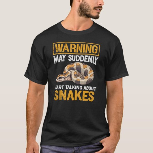 突然ヘビについて話す可能性がある Tシャツ (正面)
