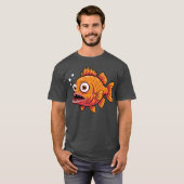 突然変異の魚 Tシャツ (正面フル)