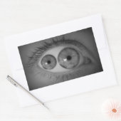 突然変異アイステッカー 長方形シール (封筒)