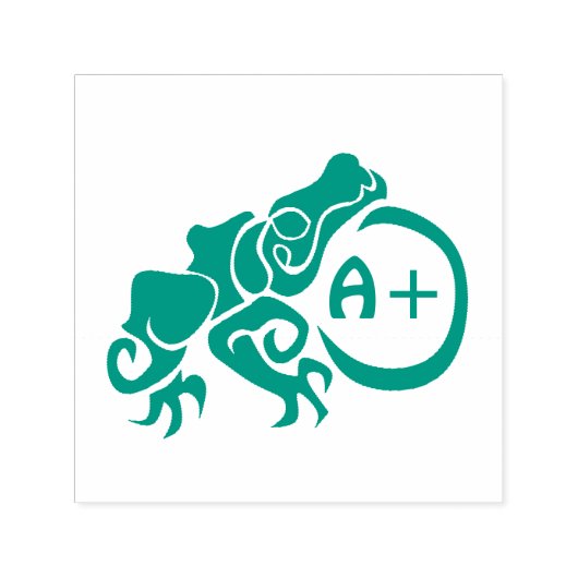 突然変異グリーンフロッググレードA+ セルフインキングスタンプ (デザイン)