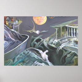 突然変異ランドスケープ'フルコントラスト' ポスター