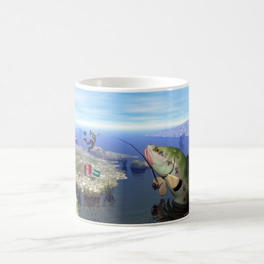 突然変異体の低音のカスタマイズ可能なマグの復讐 コーヒーマグカップ (中央)