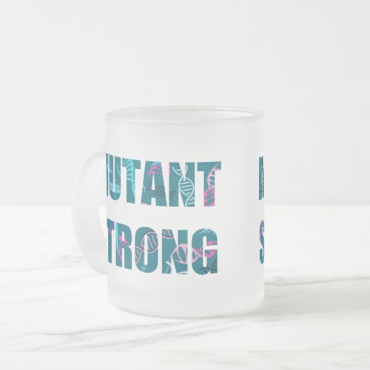 突然変異体の強い螺旋形DNA フロストグラスマグカップ (正面左)