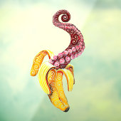 突然変異渦巻形のバナナ ウィンドウサイン (シート3)