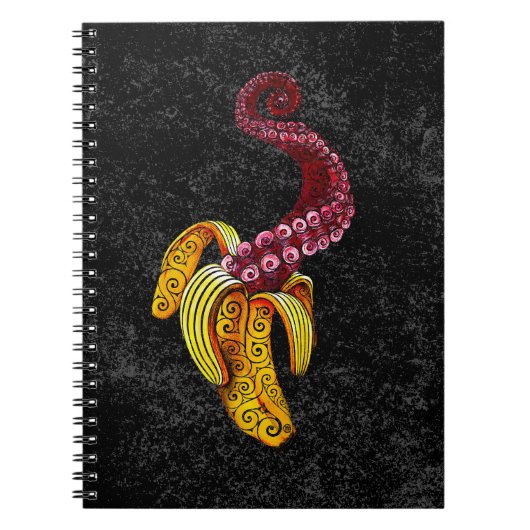 突然変異渦巻形のバナナ ノートブック (正面)