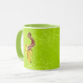 突然変異渦巻形のバナナ マグカップ (正面左)