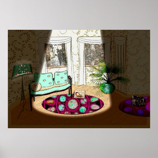 突然空の部屋(5-7-1915) ポスター (正面)