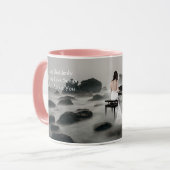 突然、すべての愛する歌ロマンチックな引用文音楽 マグカップ (正面左)