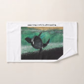 「突破口」アートのタオルとウォッシュクロスのセット バスタオルセット (ハンドタオル)