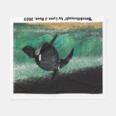 「突破口」アートフリースブランケット フリースブランケット (正面(横))