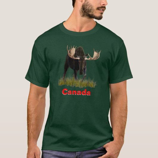 突進するヘラジカ Tシャツ (正面)