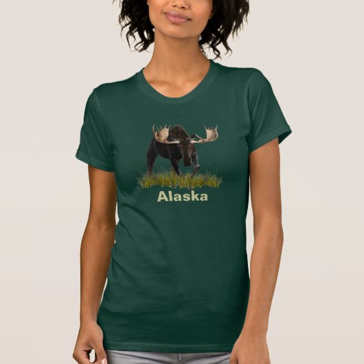 突進するヘラジカ Tシャツ (正面)