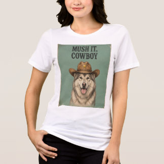 "突進せよ、カウボーイ" レディースTシャツ トライブレンドTシャツ
