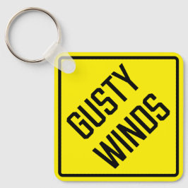 突風メタルスクエアキーチェーン キーホルダー