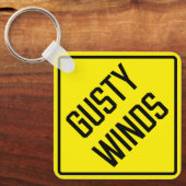 突風メタルスクエアキーチェーン キーホルダー (正面)