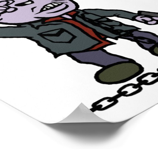 窒息させる ポスター (角)