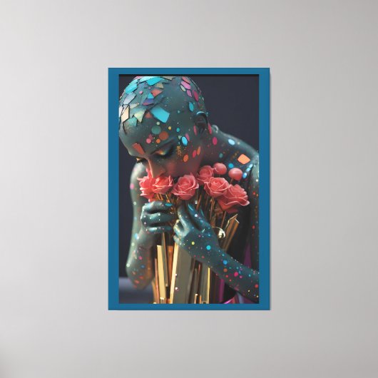 窒息死の愛の女神 – Ken Gage Art キャンバスプリント (正面)