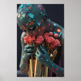 窒息死の愛の女神 – Ken Gage Art ポスター