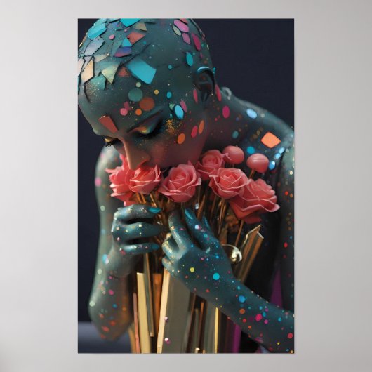 窒息死の愛の女神 – Ken Gage Art ポスター (正面)