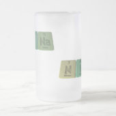 窒素のヨウ素ナトリウムとしてニナ フロストグラスビールジョッキ (中央)