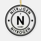 窒素元素セラミックオーナメント セラミックオーナメント (正面)