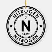 窒素元素セラミックオーナメント セラミックオーナメント (裏面)